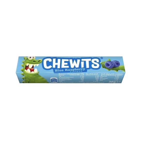 Chewits Blue Raspberry Sticks 30G (BB 31/08/2026)