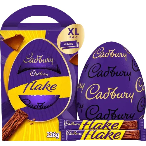 Cadbury XLarge Flake Chocolate Easter Eggs UK 226G ( BB 31/07/2026 )