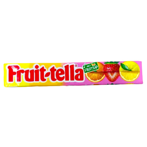 Fruit-tella Strawberry Orange & Lemon Chewy Sticks 41G (BB 31/09/2026)