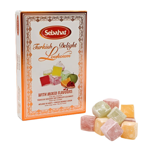 Sebahat turkish delight loukoum with mixed flavours 200G (BB 02/03/2026)